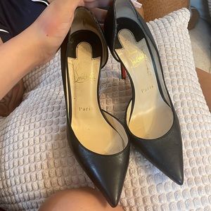 Christian Louboutin Black Pointy Heels